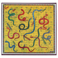 YUROZAC Classic Snakes and Ladders Foldable Board Game – Retro Family Fun for Kids Ages 3+ (2-4 Players, Includes Dice & Pawns)