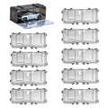 YYDS 10-Pack Interlocking 1/64 Scale Toy Car Display Cases – Dustproof Plastic Storage for Hot Wheels, Matchbox & Mini Cars (Black)