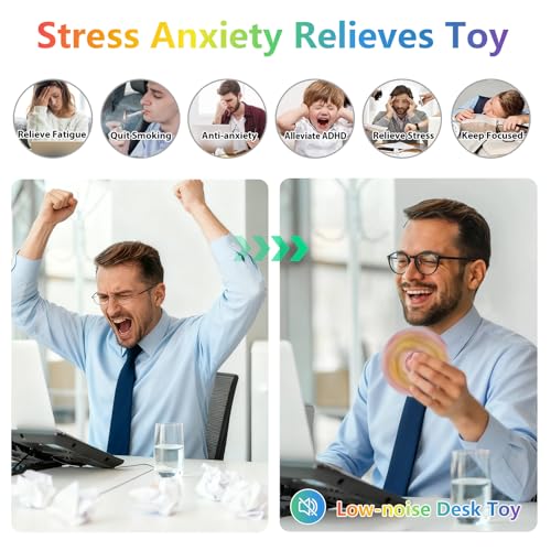 ZCDXDP Metal Silent Fidget Spinner – Durable, 3-8 Min Spin, Stress & Anxiety Relief Toy for Adults & Kids