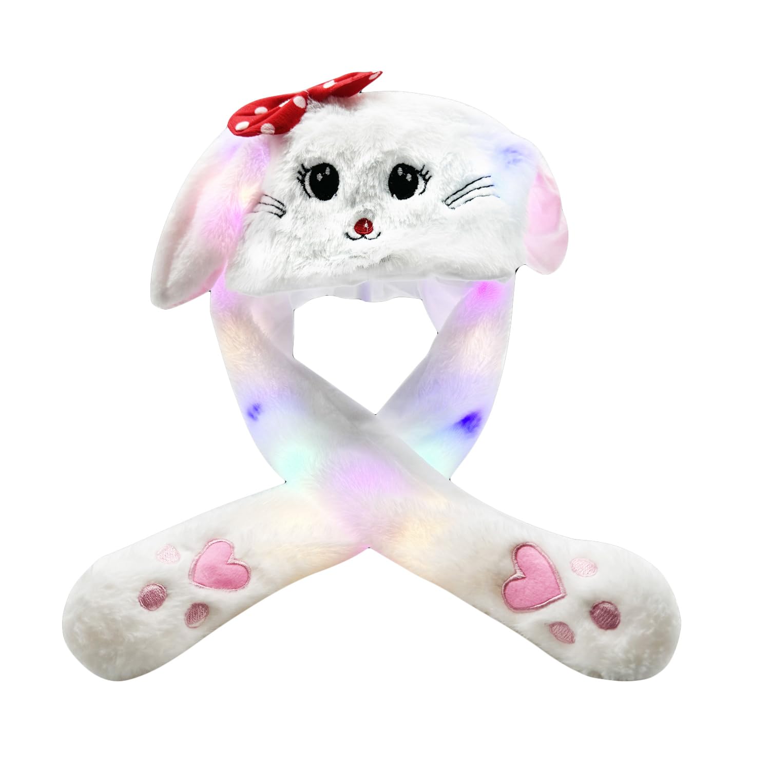 ZCINT Bunny Hat with Moving Ears – Soft Plush Rabbit Hat for Parties, Cosplay, and Daily Wear