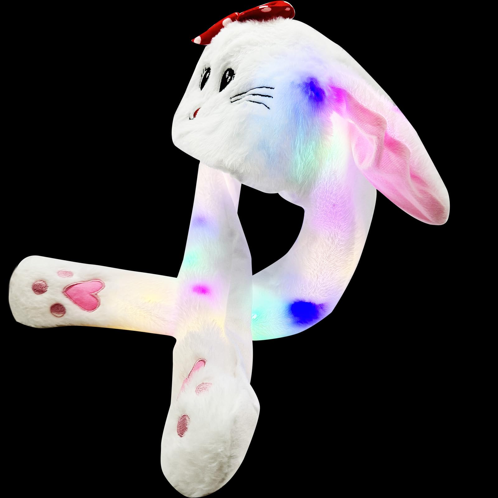 ZCINT Bunny Hat with Moving Ears – Soft Plush Rabbit Hat for Parties, Cosplay, and Daily Wear