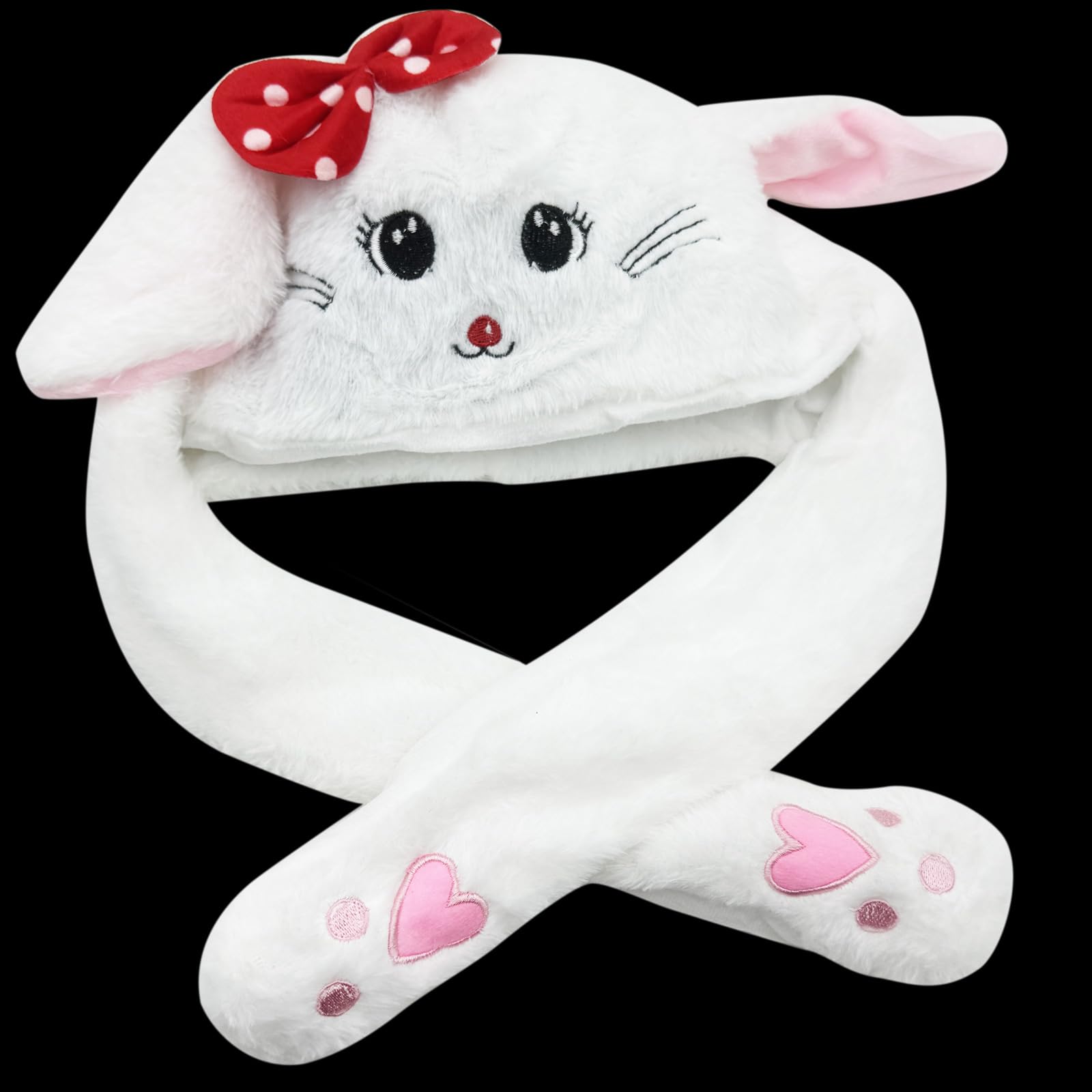 ZCINT Bunny Hat with Moving Ears – Soft Plush Rabbit Hat for Parties, Cosplay, and Daily Wear