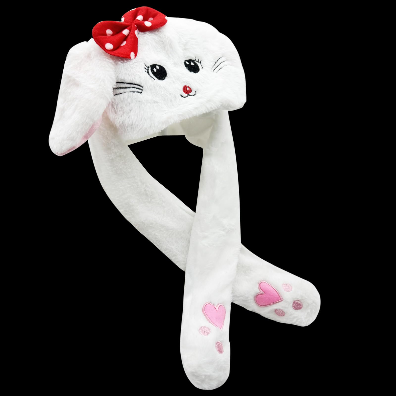 ZCINT Bunny Hat with Moving Ears – Soft Plush Rabbit Hat for Parties, Cosplay, and Daily Wear