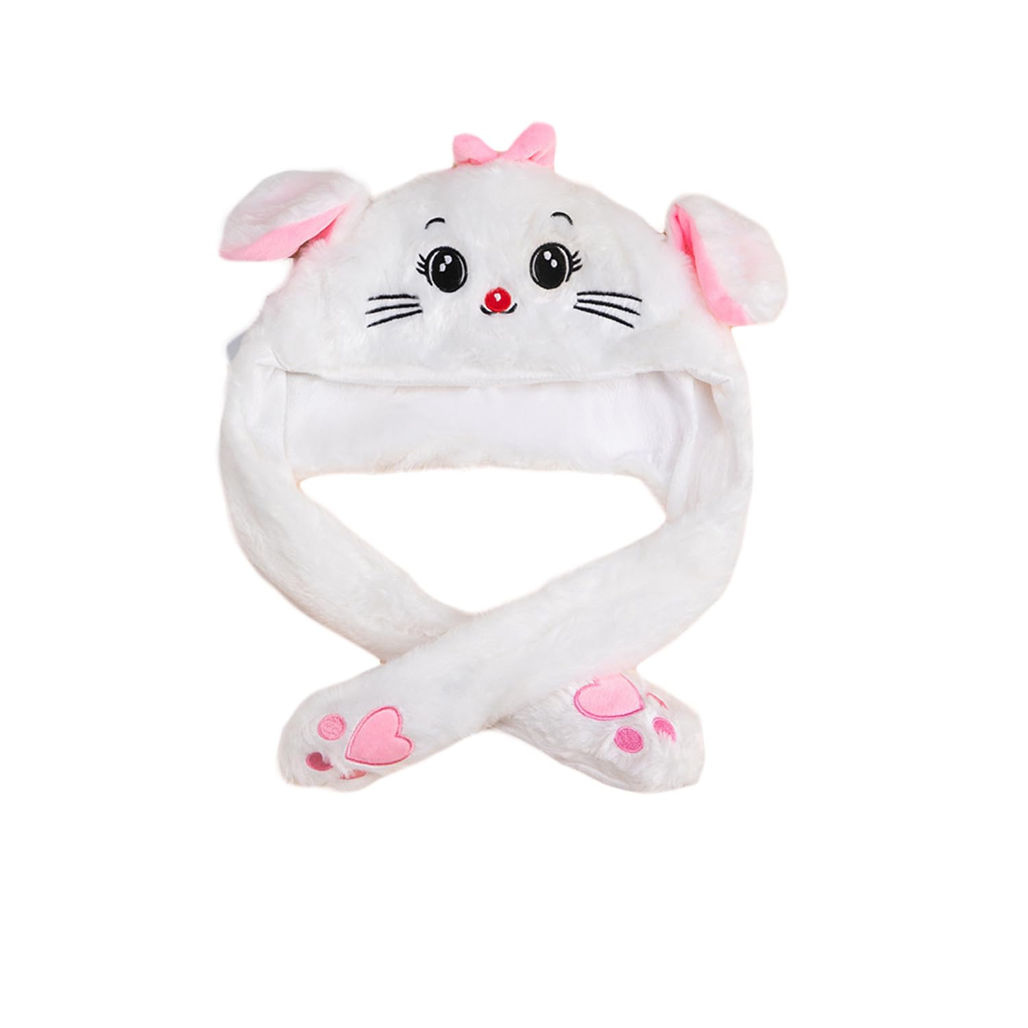 ZCINT Bunny Hat with Moving Ears – Soft Plush Rabbit Hat for Parties, Cosplay, and Daily Wear