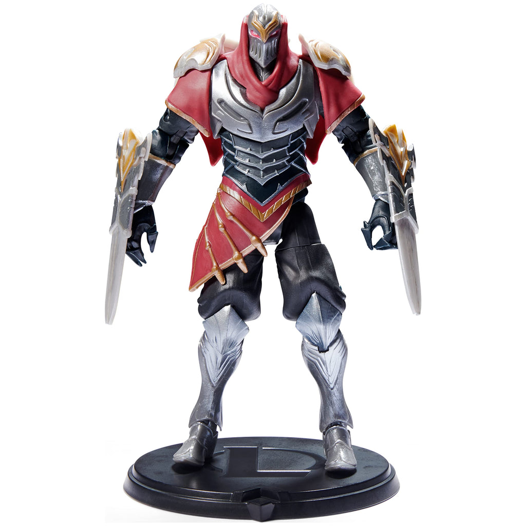 Zed 6-Inch League of Legends Collectible Action Figure with Premium Details & 2 Shuriken Weapons