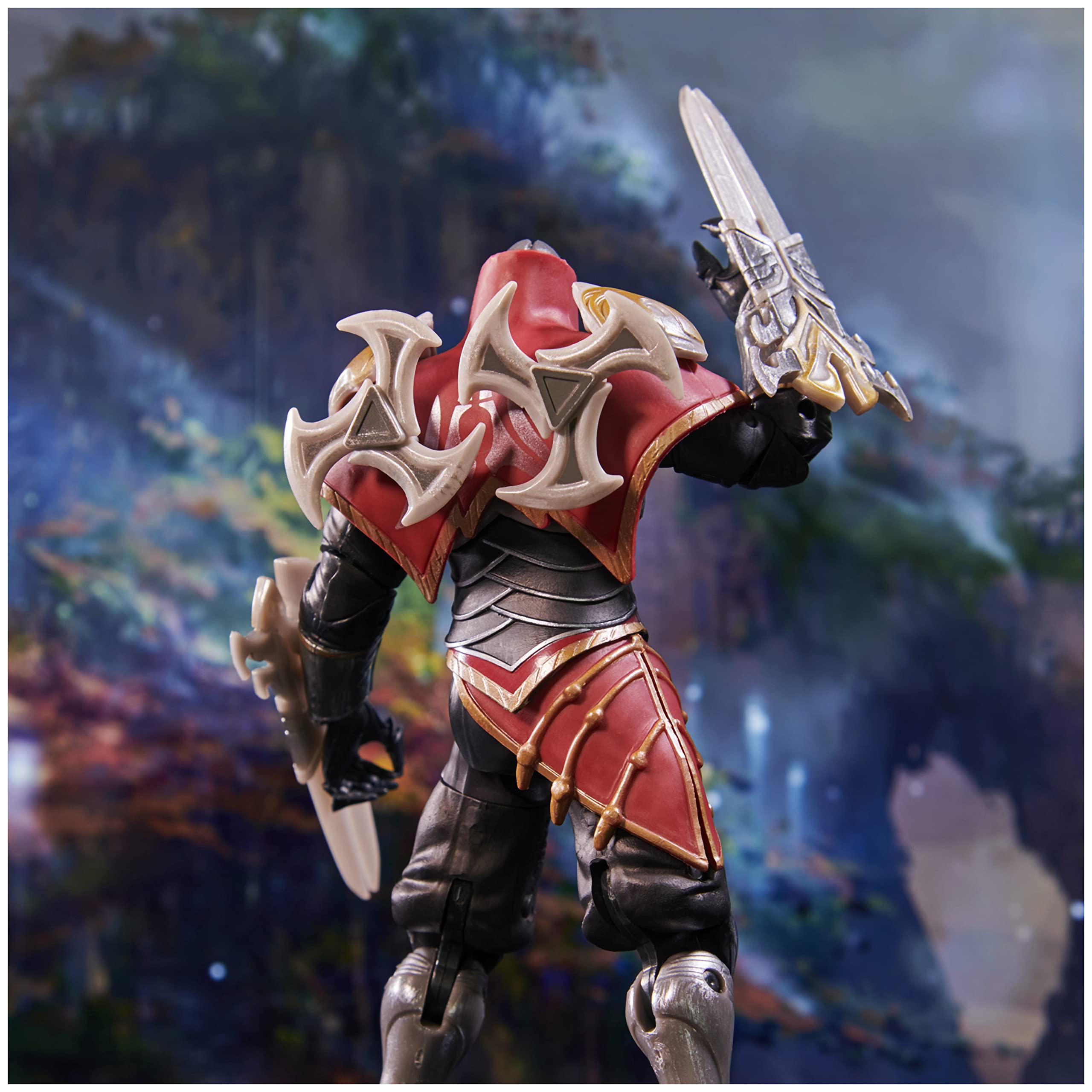 Zed 6-Inch League of Legends Collectible Action Figure with Premium Details & 2 Shuriken Weapons