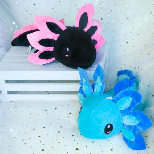ZEKLZD 14-Inch Axolotl Plush Toy - Soft Cute Stuffed Axolotl Gift for Kids