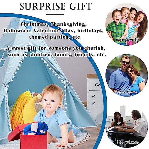 zhidiloveyou 11.8" Blue Car Plush Stuffed Toy - Soft PP Cotton Pillow for Kids and Car Lovers