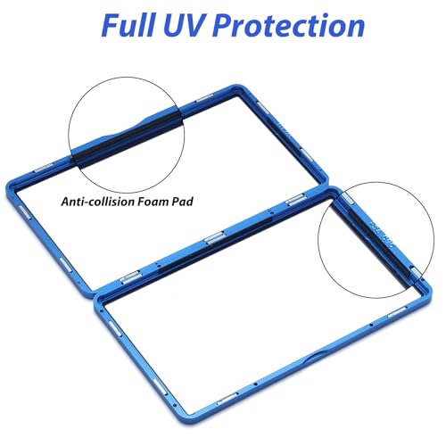 ZINHO Blue Aluminum Alloy Magnetic Graded Card Case – 35PT PSA/CGC/CSG/AGS with UV Protection