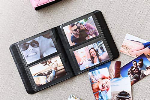 Zink 64-Pocket 2x3 Photo Album with Clear Window Cover for ZINK Zero Ink and Instant Camera Prints, Black