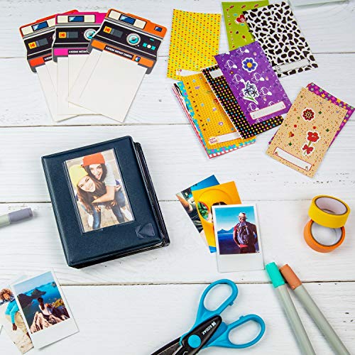 Zink 64-Pocket 2x3 Photo Album with Clear Window Cover for ZINK Zero Ink and Instant Camera Prints, Black