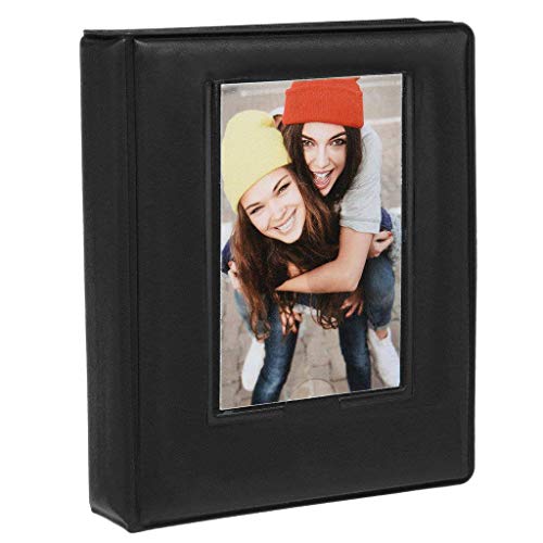 Zink 64-Pocket 2x3 Photo Album with Clear Window Cover for ZINK Zero Ink and Instant Camera Prints, Black