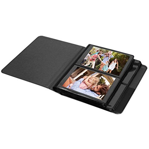 Zink 64-Pocket 2x3 Photo Album with Clear Window Cover for ZINK Zero Ink and Instant Camera Prints, Black