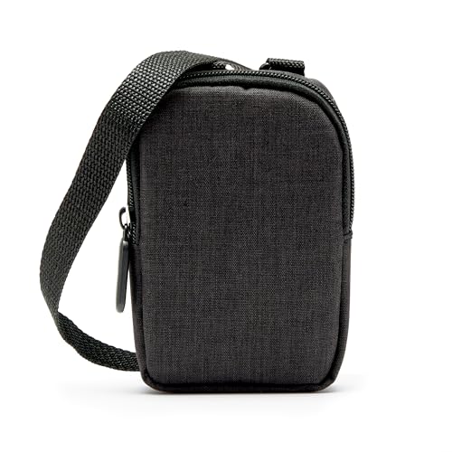 Zink Soft Camera Case for Instant Print Cameras – Black, with Photo Paper Pocket and Crossbody Strap