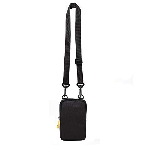 Zink Soft Camera Case for Instant Print Cameras – Black, with Photo Paper Pocket and Crossbody Strap