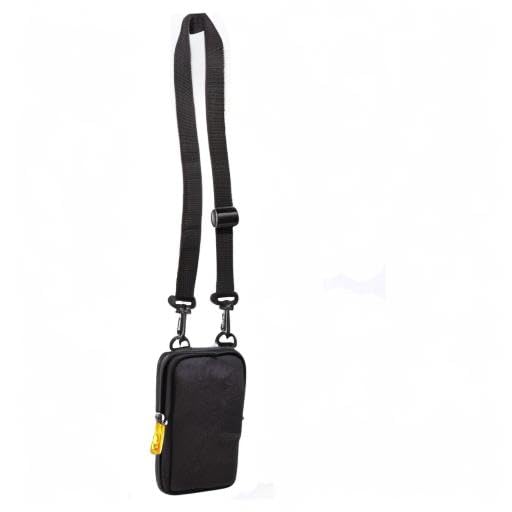 Zink Soft Camera Case for Instant Print Cameras – Black, with Photo Paper Pocket and Crossbody Strap