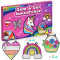 ZIZZ Diamond Painting Suncatcher Kits - 5 Gem Window Art Designs for Kids Ages 4-10