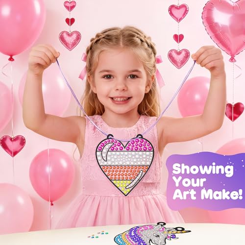 ZIZZ Diamond Painting Suncatcher Kits - 5 Gem Window Art Designs for Kids Ages 4-10