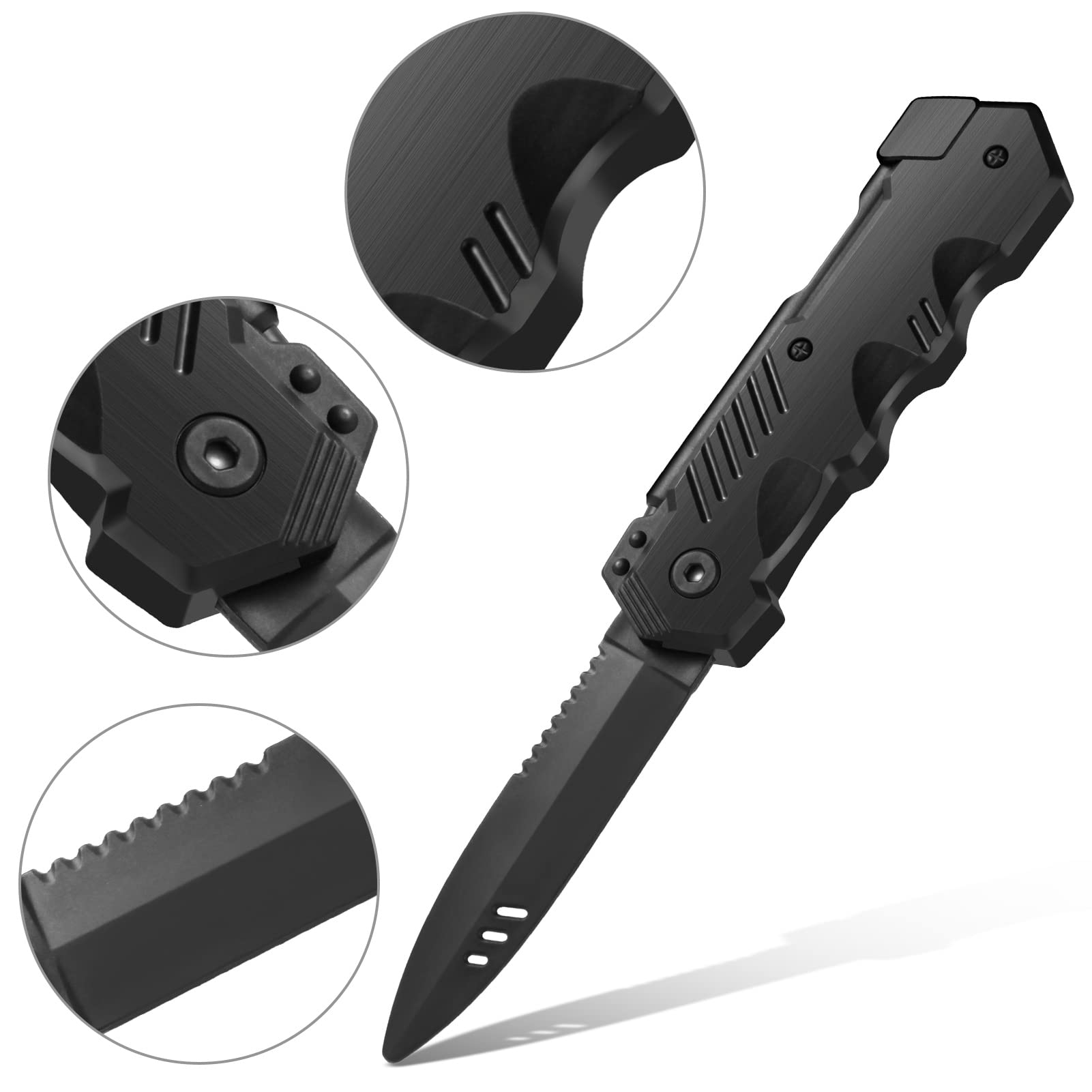 ZJoey 15-Pack Retractable Fake Knives - Plastic Prank Props for Halloween, April Fools, Cosplay (3 Styles, 7-8.26 Inches)