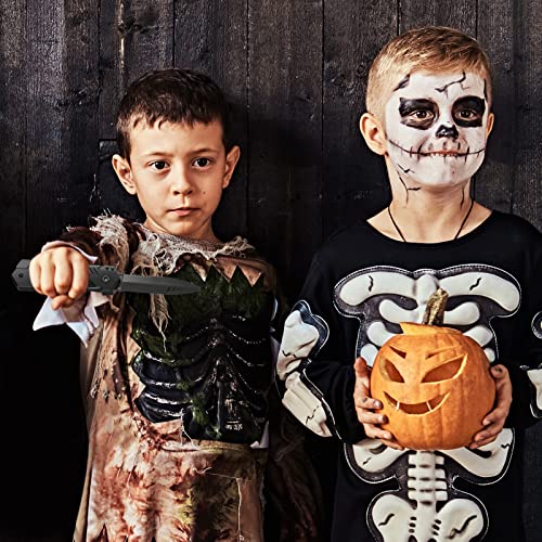 ZJoey 9 Pack Retractable Fake Knives – Trick Plastic Blades for Pranks, Halloween, April Fool's