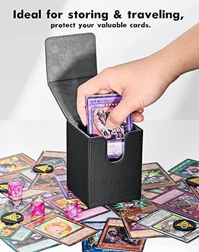 ZLCA Cthulhu Card Deck Box – Holds 100+ Sleeved Cards, Magnetic Closure, Includes Dividers