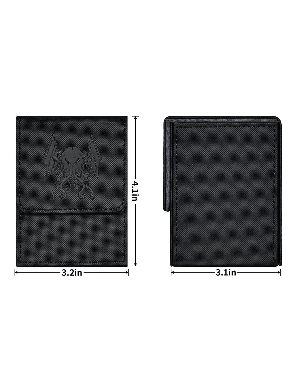 ZLCA Cthulhu Card Deck Box – Holds 100+ Sleeved Cards, Magnetic Closure, Includes Dividers