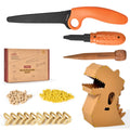 ZLemma 163-Piece Cardboard Construction Kit – Reusable Tools for Kids’ STEAM Projects and Family Crafting