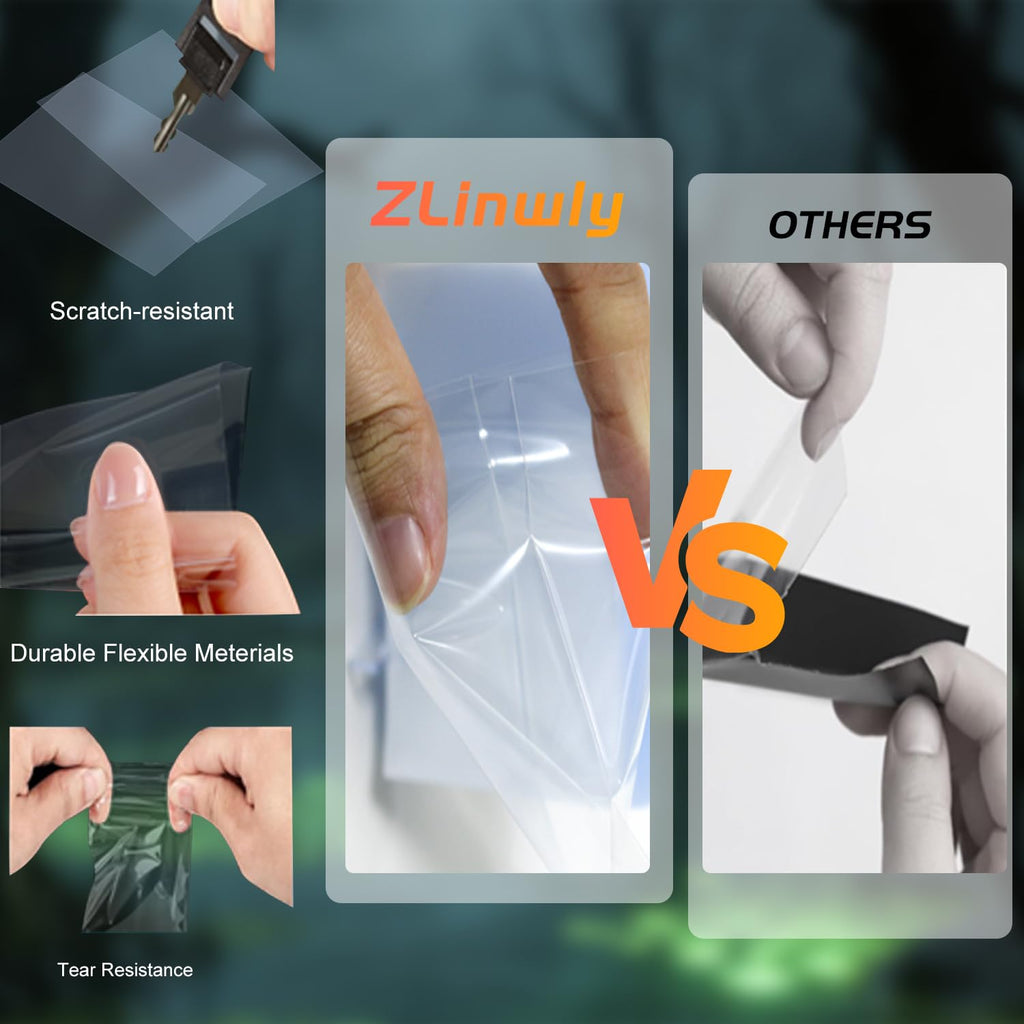 ZLinwly 1000 Clear Penny Card Sleeves – Standard Size 66x91mm, Acid-Free Polypropylene Protectors for TCG, Sports Cards & Collectibles
