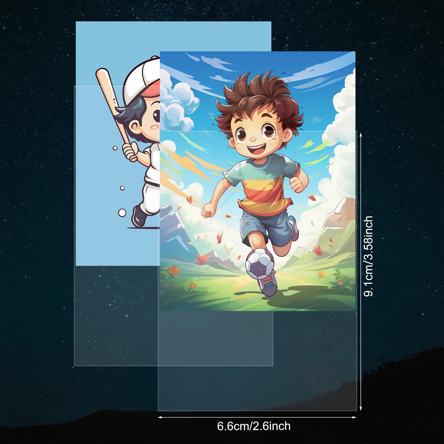 ZLinwly 1000 Clear Penny Card Sleeves – Standard Size 66x91mm, Acid-Free Polypropylene Protectors for TCG, Sports Cards & Collectibles