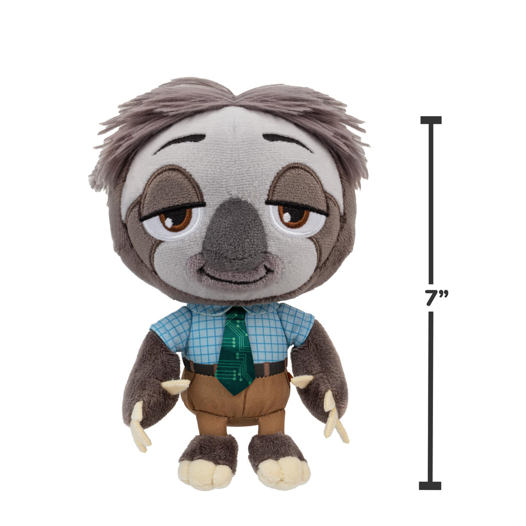 Zootopia 2 Flash Plush (8 Inches) – Ultra-Soft Sloth Toy from Jazwares