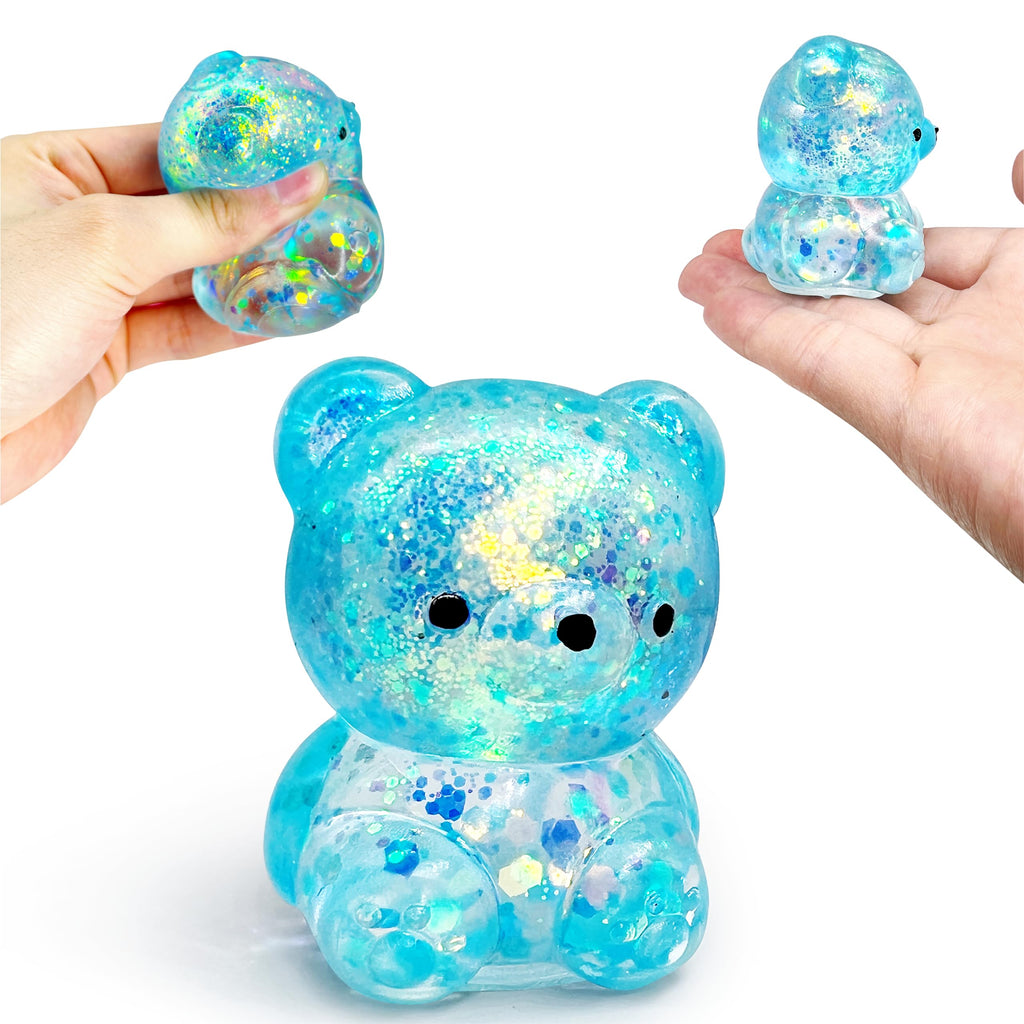 ZTATU Bear Squishy Stress Ball - 1 Pack, Soft TPR Fidget Toy for Stress Relief, Cute Gummy Bear Design for Kids and Adults