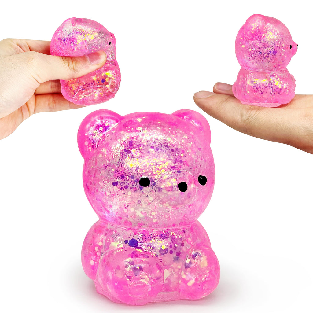 ZTATU Gummy Bear Squishy Fidget Toy – Soft TPR Stress Ball for Adults & Kids, Sensory Squeeze Toy, Party Favors