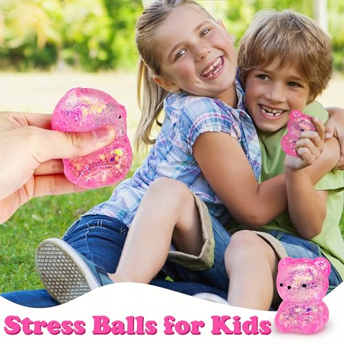 ZTATU Gummy Bear Squishy Fidget Toy – Soft TPR Stress Ball for Adults & Kids, Sensory Squeeze Toy, Party Favors