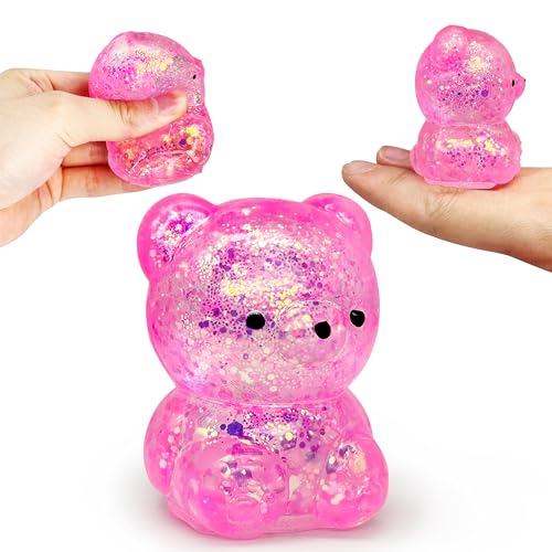 ZTATU Gummy Bear Squishy Fidget Toy – Soft TPR Stress Ball for Adults & Kids, Sensory Squeeze Toy, Party Favors