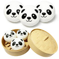 ZTATU Mini Panda Dumpling Squishy Toys (3 Pack) - Cute Stress Balls for Adults and Kids, Sensory Fidget Toy for Anxiety Relief, Party Favors, Easter Basket Stuffers