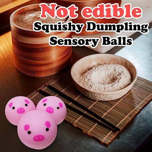 ZTATU Mini Pig Dumpling Squishy Toys (3 Pack) – Sensory Stress Relief for Adults & Kids