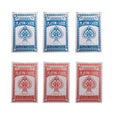 Zugar Land 6-Deck Playing Cards (3 Red + 3 Blue) - Plastic Coated, 55x86mm Poker/Blackjack/Bridge Size