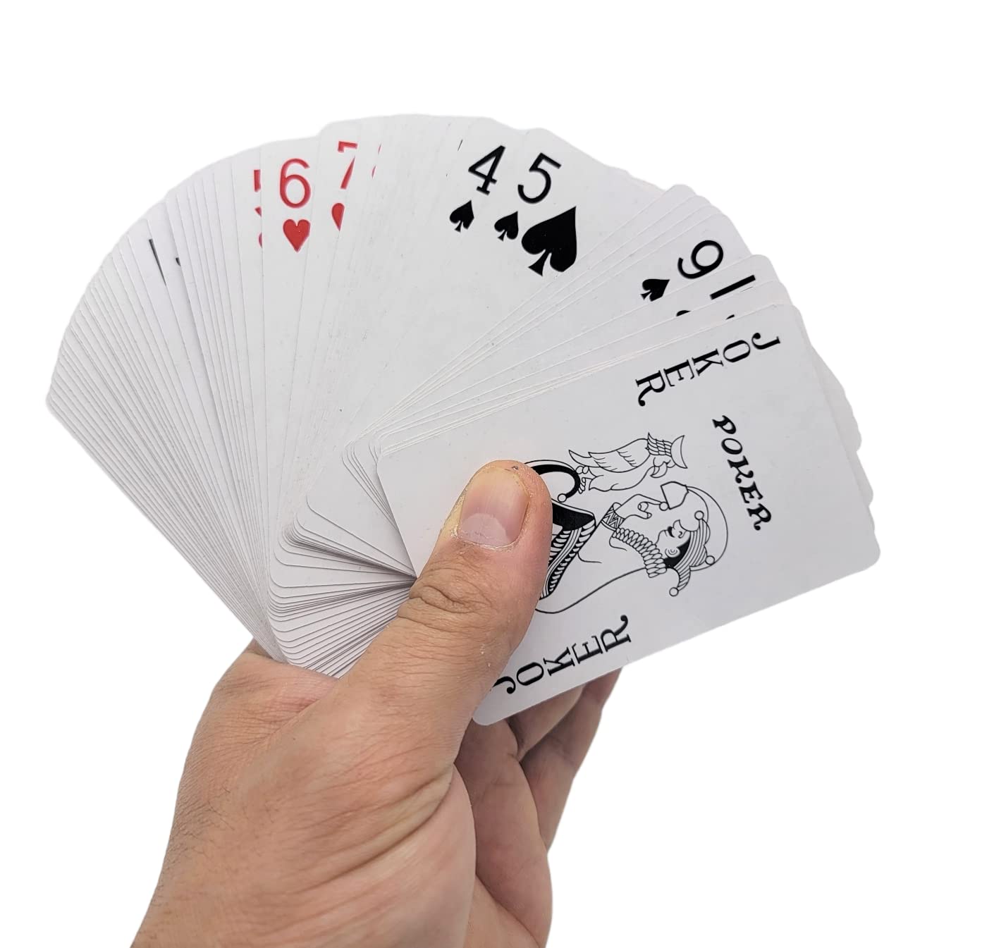 Zugar Land 6-Deck Playing Cards (3 Red + 3 Blue) - Plastic Coated, 55x86mm Poker/Blackjack/Bridge Size