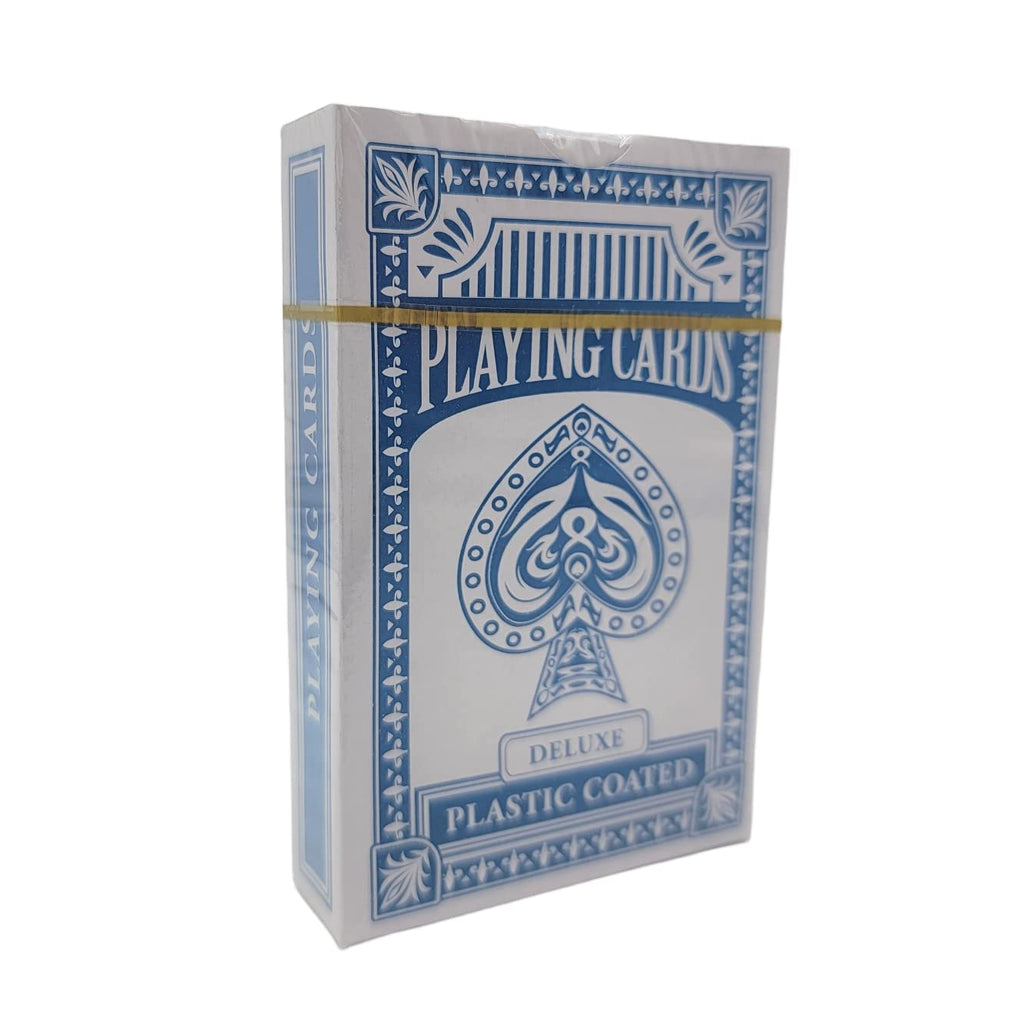 Zugar Land 6-Deck Playing Cards (3 Red + 3 Blue) - Plastic Coated, 55x86mm Poker/Blackjack/Bridge Size