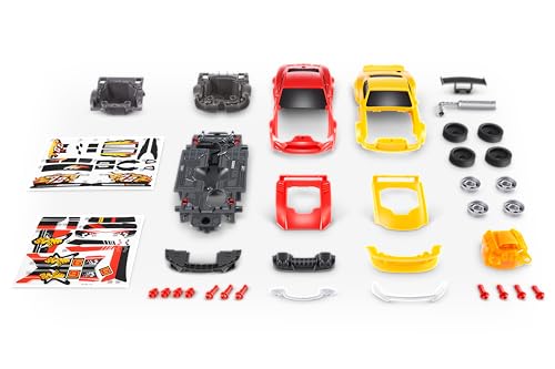 Zuru Metal Machines Speed Heroes Red: Build Your Own Custom Race Car with 20+ Surprises