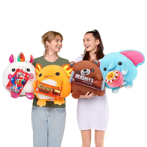 ZURU Snackles Super Sized Hippo Plush – 14 Inch Ultra Soft Stuffed Animal with Mentos Surprise