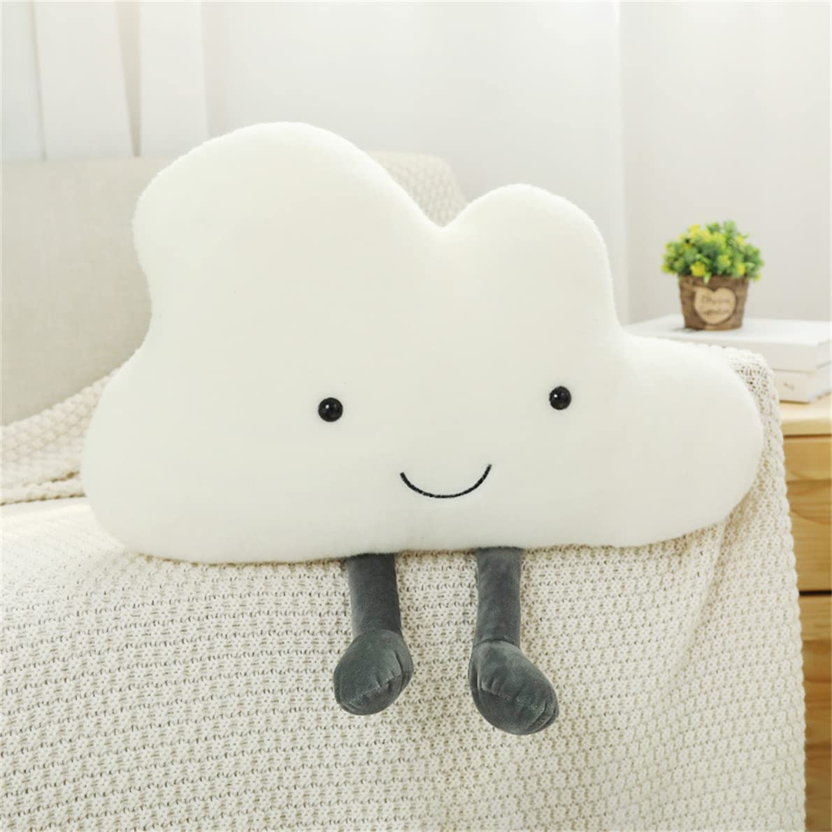Zuwxeu Cloud Plush Pillow – Cute Decorative Pillow for Home and Car, Two Sizes