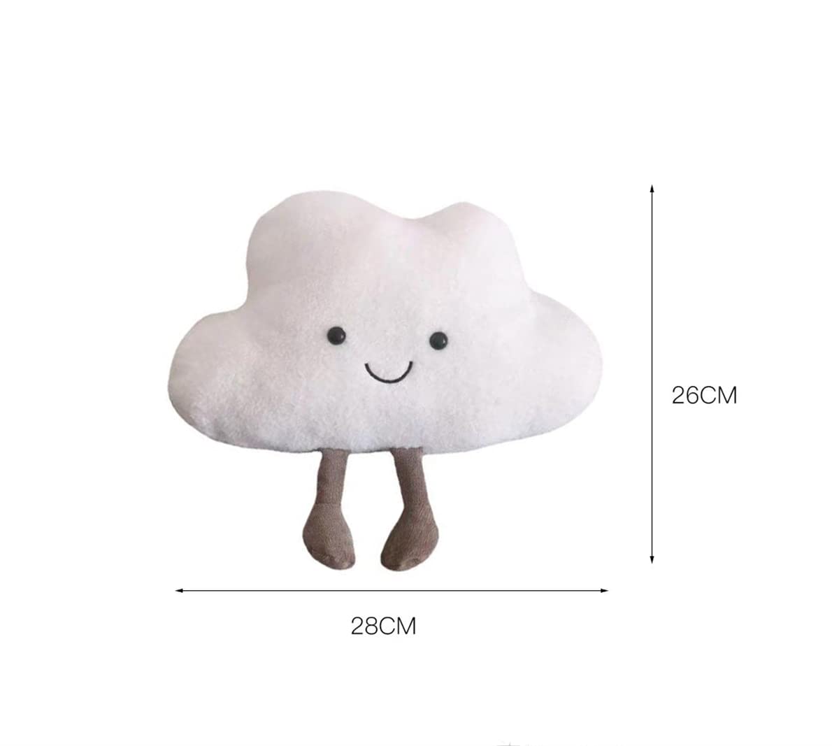 Zuwxeu Cloud Plush Pillow – Cute Decorative Pillow for Home and Car, Two Sizes