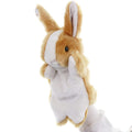 ZUXUCUVU Brown Bunny Hand Puppet – Soft Plush Rabbit Toy for Kids' Imaginative Play & Storytelling